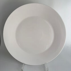 Wedgwood Jasper Conran weiß SPEISETELLER 27 cm ungenutzt  Soup Plate