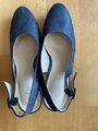 Sling-Pumps von Gabor, Gr. 6 1/2 (40), blau