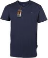 RMH 0102 Herren Bio-Baumwolle Luxury V-Neck T-Shirt COMPANIEER Blau Navy Organic