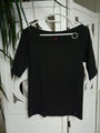 Esprit - Tolles Damen T-Shirt Rundhals Sommer schwarz Kurzarm Gr M 38 Basic