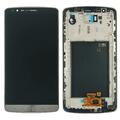 LG Optimus G3  D855 Display modul LCD Touchscreen Glas Scheibe Rahmen Titan Grau