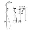 Hansgrohe Hans Grohe Showerpipe Regendusche Crometta S 240 chrom Nr. 27267000