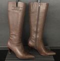 BUFFALO*DAMEN STIEFEL KLASSISCH•BRAUN•Gr.37•LEDERSTIEFEL SPITZ•BOOT&STIEFELETTEN