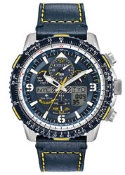 CITIZEN Eco-Drive Promaster Sky Herren-Funkuhr Blau/Gelb JY8078-01L