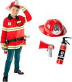 Feuerwehr Kostüm Kinder Jungen Feuerwehrmann Karneval Verkleidung 3 - 9 Jahre