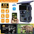 Solar Wildkamera 60MP 4K WLAN Video Jagdkamera Nachtsicht WiFi App Bluetooth DHL