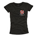 Damenshirt Umbrella Corp schwarz Evil Top Sommer Print Shirt Frauen Mädchen S-XL