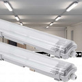 LED Feuchtraumleuchte Wannenleuchte IP65 + T8 LED 60/120/150cm SET Bürolampe