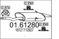 Endschalldämpfer Nachschalldämpfer MTS 01.61280 für BMW 3er E46 Touring 316 318