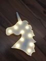 LED 🦄 Lichtdeko Lampe Einhorn 24 x 32 cm Deko Leuchte Dekolampe Nachtlicht 🦄 