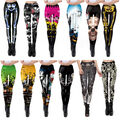 The Nightmare Before Christmas Jack Sally Leggings Frauen Sexy Elastic Yogahosen