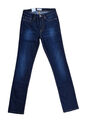 H.I.S HIS Damen Jeans Hose Coletta Straight Fit High Waist darkblue Stretch blau