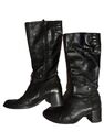 O.X.S Stiefel Leder Schwarz Gr. 39