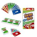 Skip Bo Skip-Bo Kartenspiel und Familienspiel geeignet Famile Für 2-6 Spieler