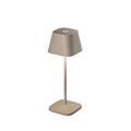 SOMPEX Tischleuchte NEAPEL LBH 6.50x6.50x20 cm beige Tischlampe Klemmleuchte