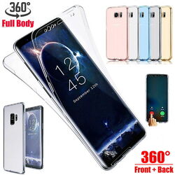 360° Grad Rundum Handy Schutz Hülle Silikon TPU PC Tasche Transparent Full Casefür iPhone Samsung Galaxy Huawei Honor Xiaomi OPPO