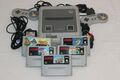 SNES SUPER NINTENDO KONSOLE-1/2x ORIGINAL CONTROLLER-ALLE KABEL-MARIO KART,