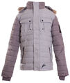 NICKELSON Herren Winterjacke mit Pelz Kapuze REVIVAL Grey Grau  M L    