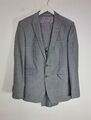 Fellini Slaters Tailored 3 Teiler Anzug Wolle Jacke Weste Gr. 38 Hose 32L