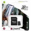 32GB MicroSDHC Speicherkarte Kingston Canvas inkl. SD Adapter - bis zu 100MB/s 