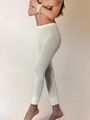 Wolle Seide Damen Leggins Emmebivi Gr.32-54 Unterwäsche creme,schwarz