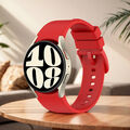 Silicone Strap Smart Watch Band for Samsung Galaxy Watch 6 5 4 Band (Red)