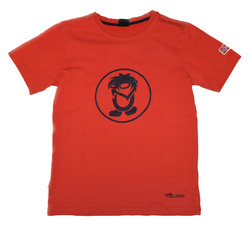 Trollkids T-Shirt Gr. 152 rot großes Logo Troll Neuwertig