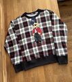 Polo Ralph Lauren Damen Polo Stylish Bear Sweatshirt Tartan Selten Gr. M Medium