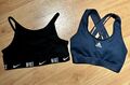 ADIDAS NIKE Sport BH Bra blau/schwarz Yoga BH Pilates Gr. XS/S Bustier wieNeu