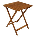 Gartentisch Bistrotisch Klapptisch Gartenmöbel Tisch LIMA 60x60cm Akazie Holz