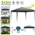 3x3M Pop Up Pavillon Faltpavillon Partyzelt Pavillion Wasserdicht UV-Schutz Neu