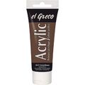 Kreul 28323 el Greco Acrylfarbe Vandyckbraun 75 ml Wasserbasis Acrylmalfarbe