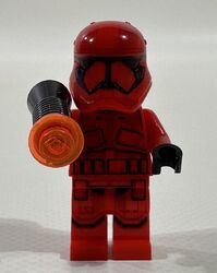 Lego Star Wars Minifigur Sith Trooper mit Blaster aus Set 75266 Figur Rot U163