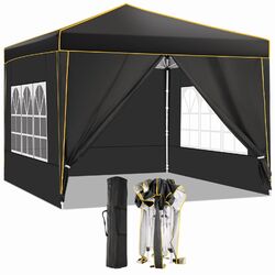 Pavillon 3x3 m Wasserdicht Faltpavillon Pop Up Partyzelt Gartenzelt UV Schutz