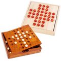 Solitär Solitaire Brettspiel Denkspiel Knobelspiel Geduldspiel Holz mit Kugeln