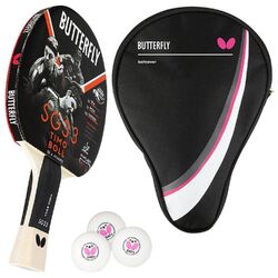 1x Timo Boll SG33 Tischtennisschläger +Hülle Drive Case +3x 40+ Tischtennisbälle