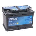 Exide EK720 AGM Autobatterie 12V 72Ah 760A EN Start Stop = 0092S5A080 Varta