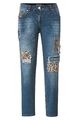 Angel of Style Damen große Größen 7 8 Jeans Slim Fit Patches 5 Pocket 200639