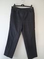 Damen Jeans Hose PETER HAHN Gr 52 Schwarz Baumwolle 