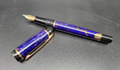 Waterman Paris Füllfederhalter golden blau marmoriert Füller F fein Vintage