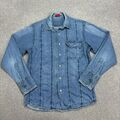 Levis Jeanshemd Damen mittelblau Western Cowboy Rodeo Red Tab USA 90s Ladies