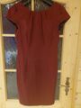 Damen Kleid Comma, Etuikleid/Businesskleid, Gr. 40,glänzend, rot gemustert, Top