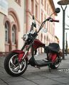 Elektro Roller Coco Bike E-Chopper mit Straßenzulassung bis zu 50 Km/h in Rot 