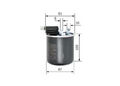 Kraftstofffilter Leitungsfilter F 026 402 836 BOSCH für MERCEDES-BENZ INFINITI