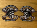 2x Street Outlaw Aufkleber Skull Sticker Motorrad Rocker Biker Custom V2 V8 M389