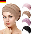 Damen Turban Kopf Schal Chemo Hut Hijab Mütze Kopftuch Beanie Krebs Kappe.