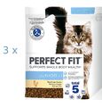 (€ 10,64 /kg) Perfect Fit Junior &lt;1 mit Huhn Futter für Kätzchen: 3 x 750 g