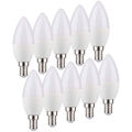 10 x LED Leuchtmittel Kerzen 4W = 40W E14 matt 470lm warmweiß 2700K Ra>90 360°