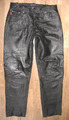 " BLEND OF AMERICA " Herren- LEDERJEANS / Lederhose in schwarz ca. W35"/ L34"