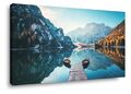 Bilder Leinwand 120 x 80 cm Bergsee Wandbild Bild 5030